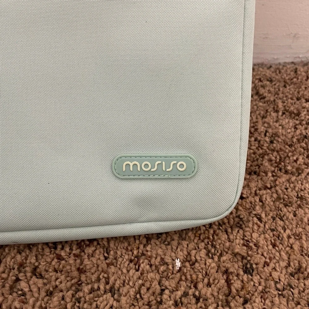 MOSISO Laptop Sleeve Bag Case Pouch Aqua Green‎ 13 Inch Computer Few Small Stain